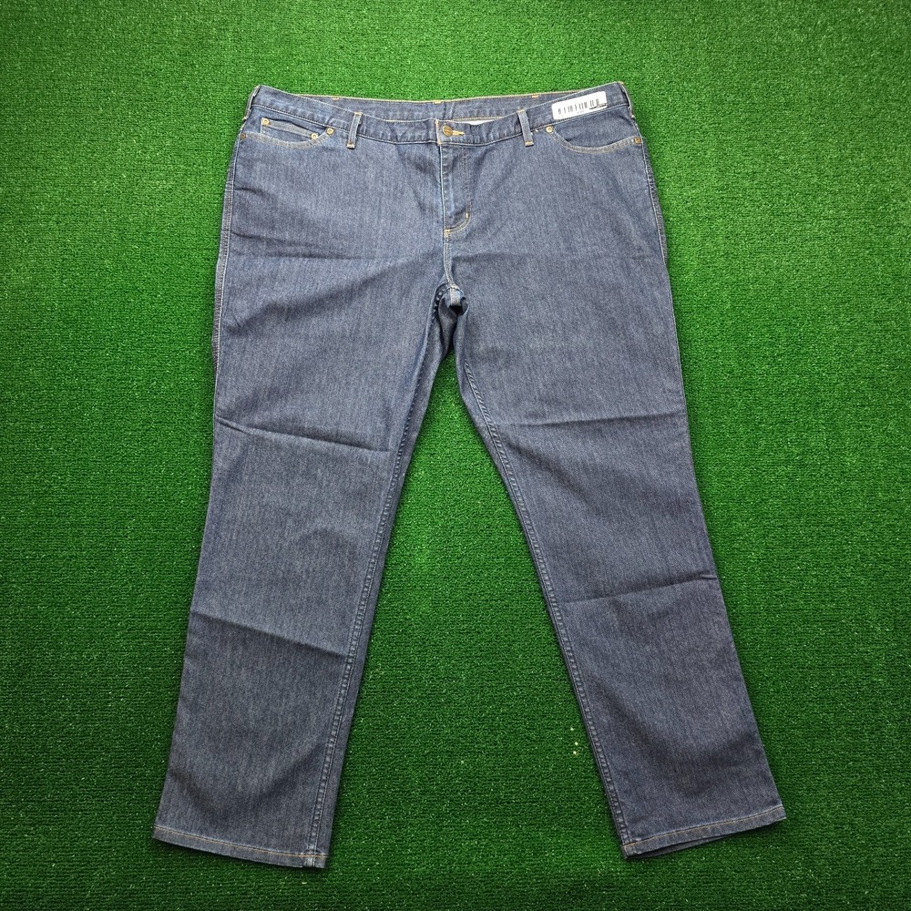 Carhartt Rugged Flex‎ Relaxed Fit Jeans Womens 24 RG Blue Denim Work Wear 393-83